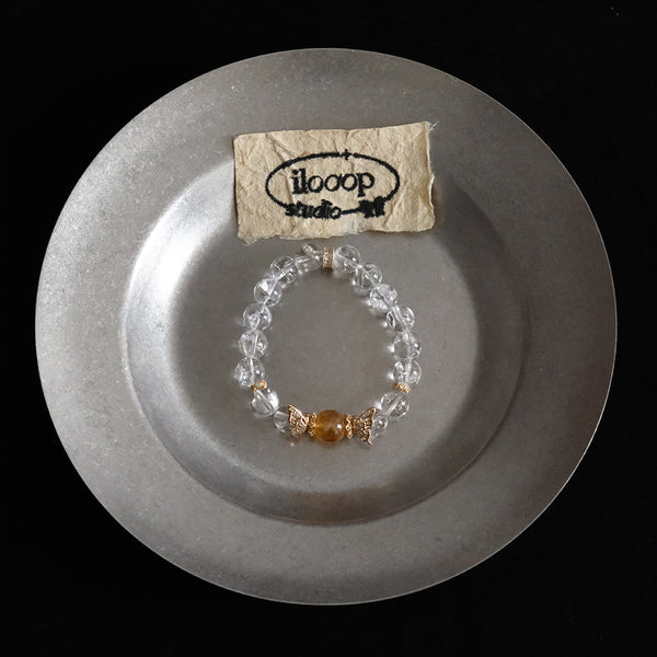 Sunlit Town Clear Quartz & Citrine Bracelet